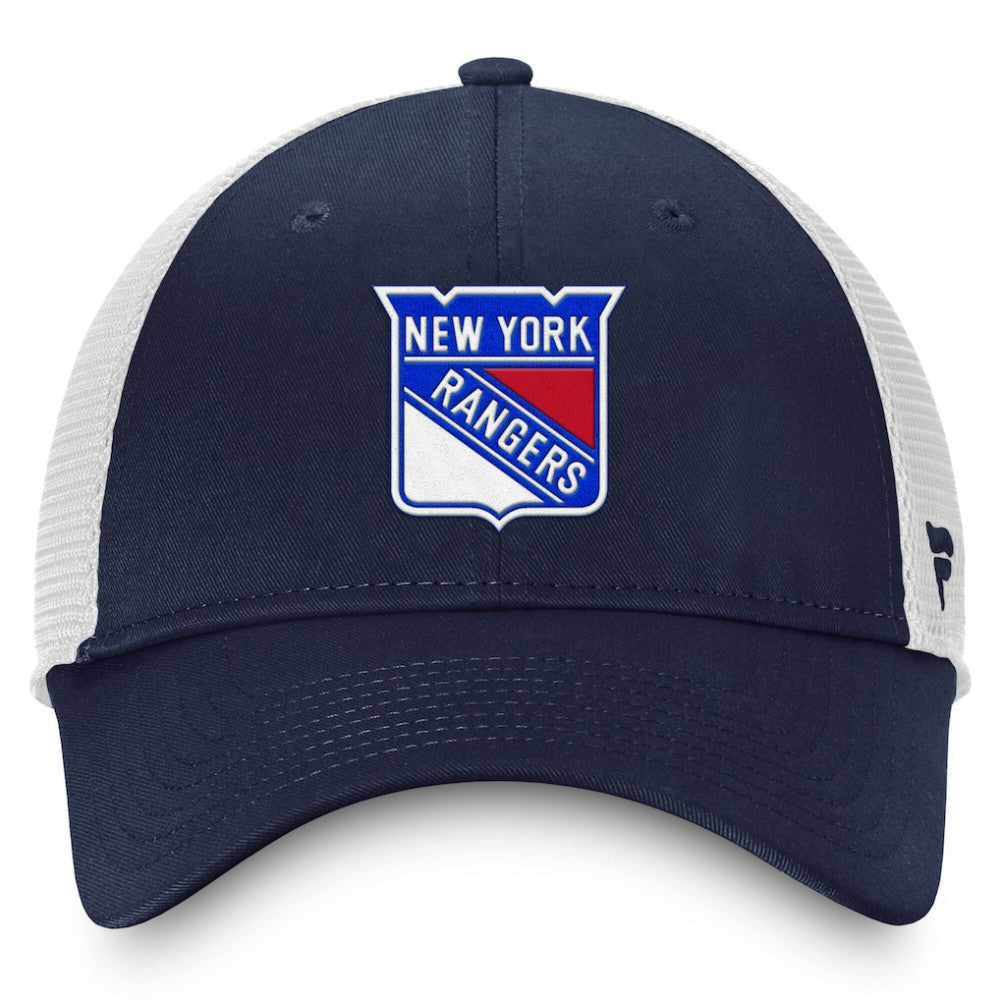 New York Rangers Fanatics Core Primary Logo Trucker Adjustable Hat - Blue/White | US 202753524