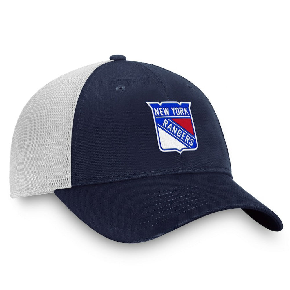 New York Rangers Fanatics Core Primary Logo Trucker Adjustable Hat - Blue/White | US 202753524