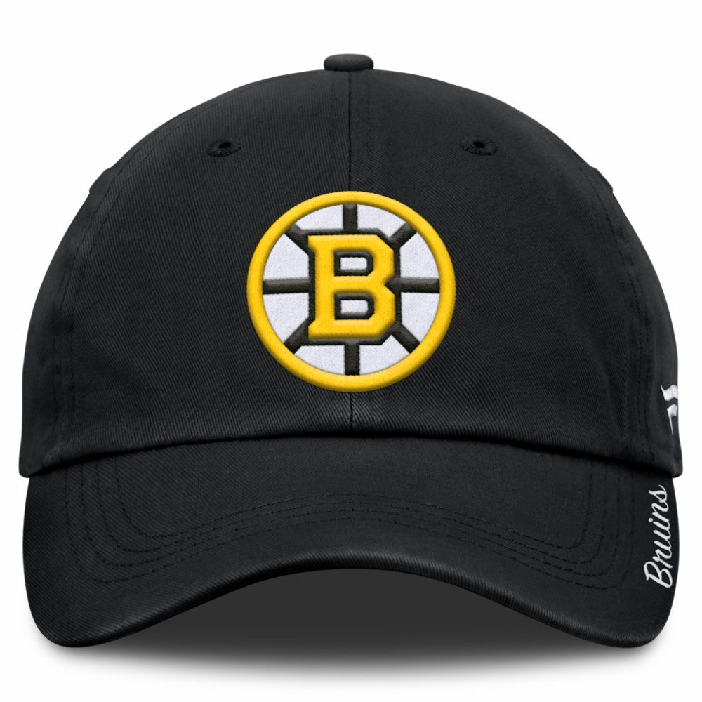 Boston Bruins Fanatics Women's Core Logo Adjustable Hat - Black | US 202753717