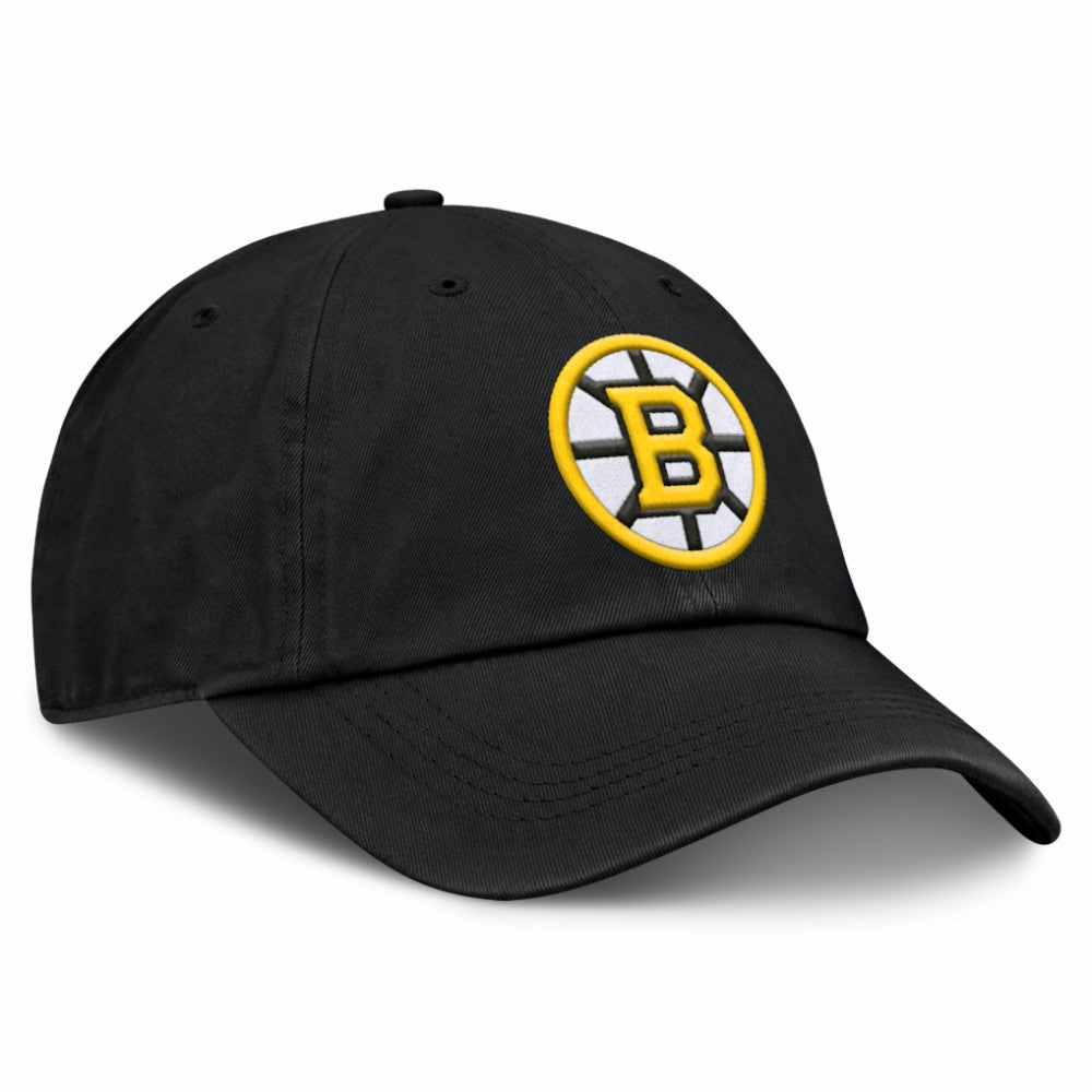 Boston Bruins Fanatics Women's Core Logo Adjustable Hat - Black | US 202753717