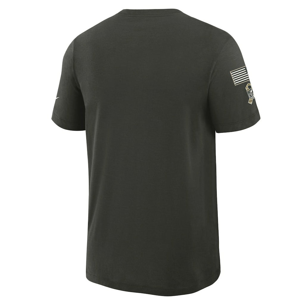 Dallas Cowboys 2025 Salute to Service Sideline Slub Dri-FIT T-Shirt - Forest Green T-shirts