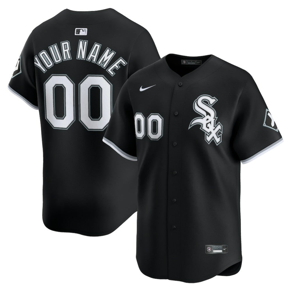 Chicago White Sox Nike Alternate Limited Custom Jersey - Black Jerseys