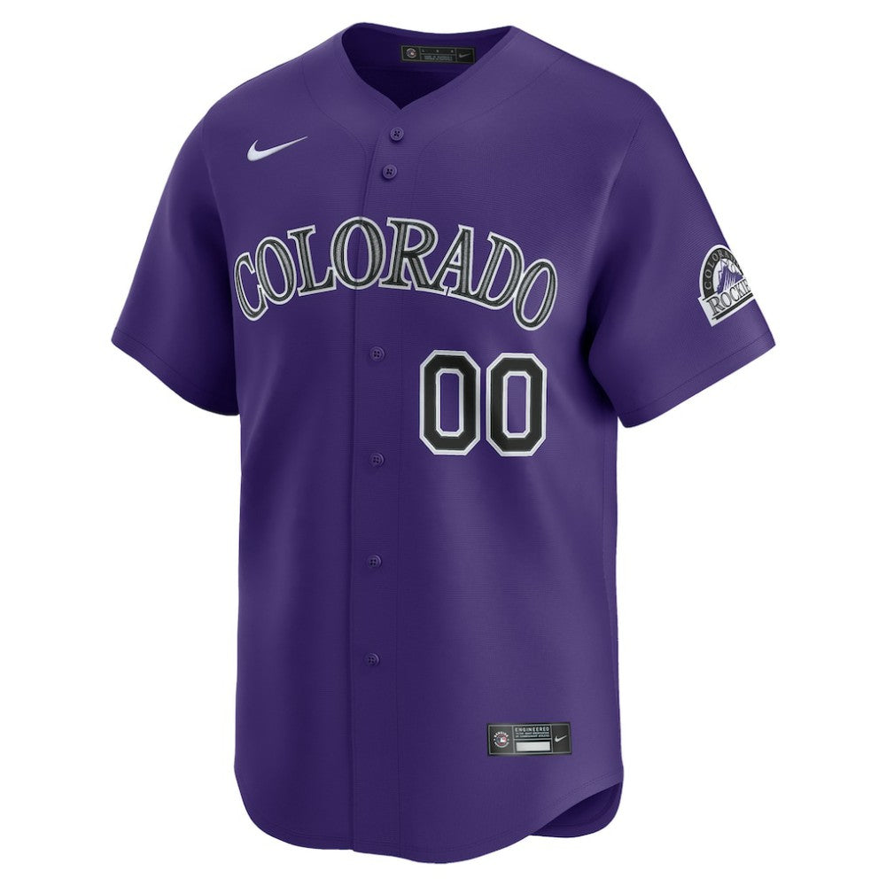 Colorado Rockies Nike Alternate Limited Custom Jersey - Purple Jerseys