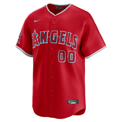 Los Angeles Angels Nike Alternate Limited Custom Jersey - Red Jerseys
