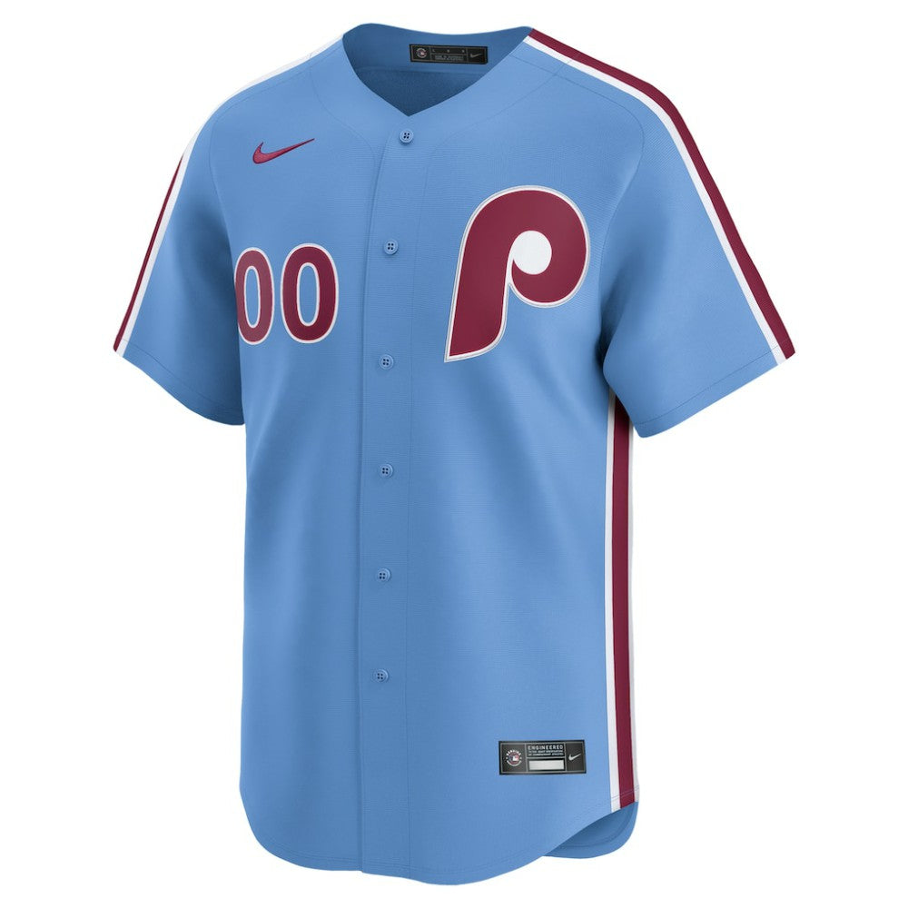 Philadelphia Phillies Nike Alternate Limited Custom Jersey - Light Blue Jerseys