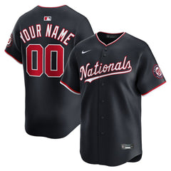 Washington Nationals Nike Alternate Limited Custom Jersey - Navy Jerseys