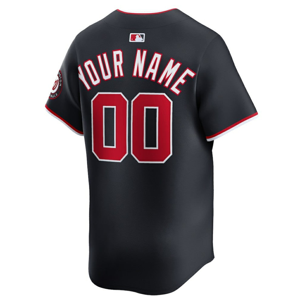 Washington Nationals Nike Alternate Limited Custom Jersey - Navy Jerseys