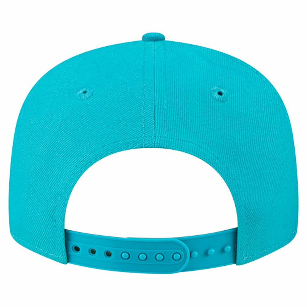 Miami Dolphins New Era Youth Main Script 9FIFTY Snapback Hat - Aqua Hats