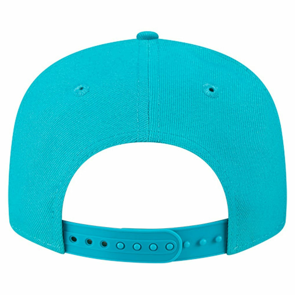 Miami Dolphins New Era Youth Main Script 9FIFTY Snapback Hat - Aqua Hats