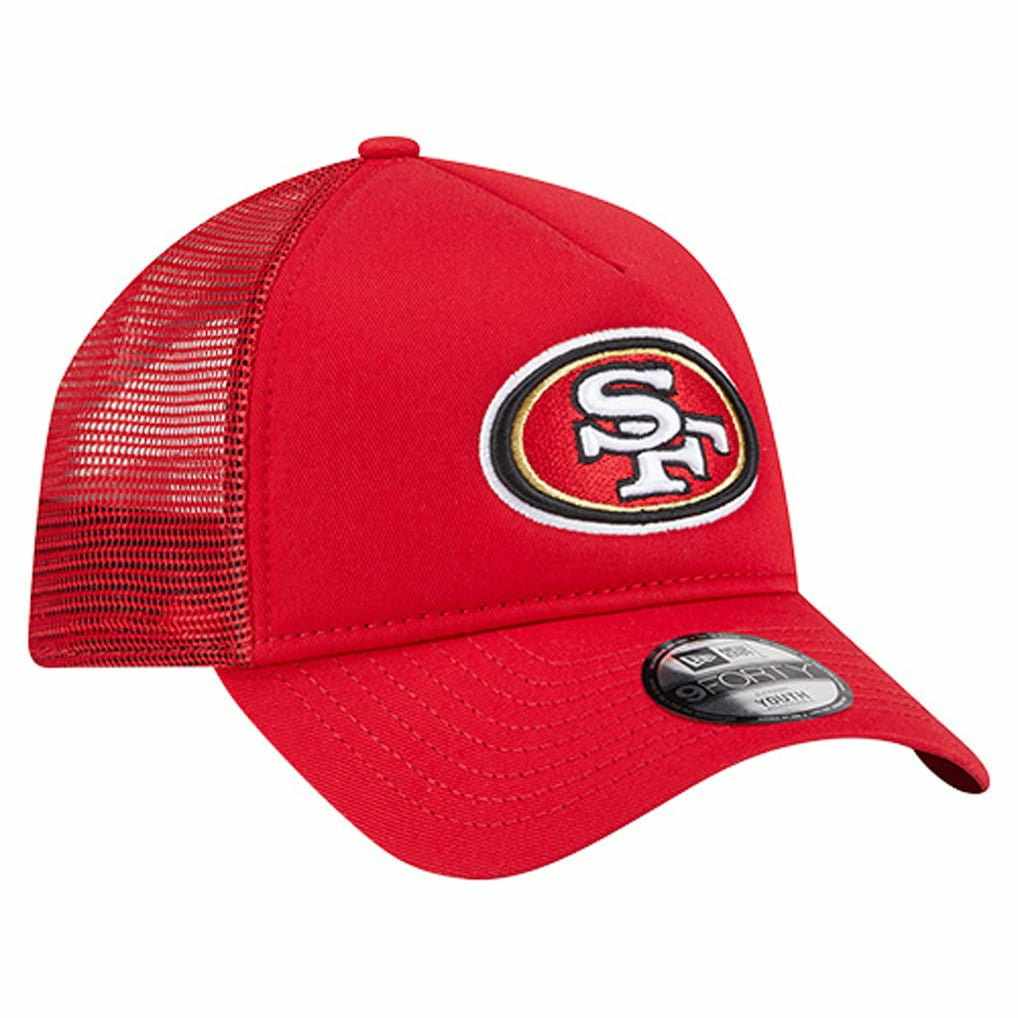 San Francisco 49ers New Era Preschool Main A-Frame 9FORTY Adjustable Hat - Scarlet Hats