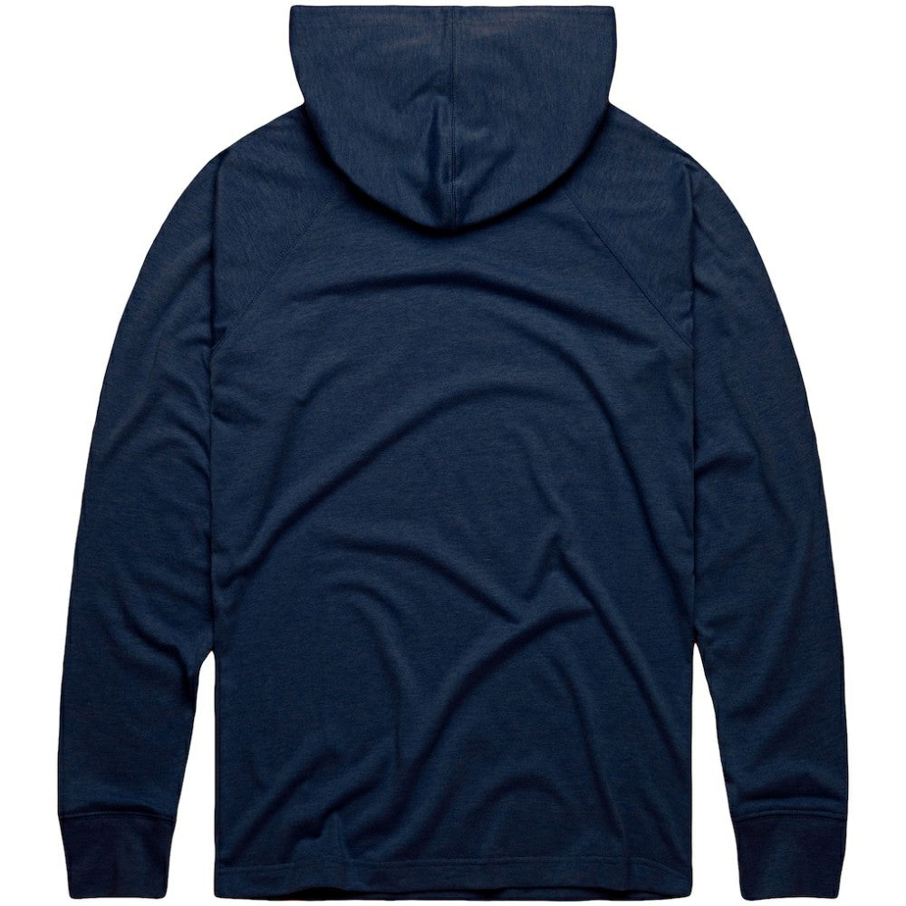 Detroit Tigers Homage Lightweight Raglan Tri-Blend Pullover Hoodie - Navy Hoodies
