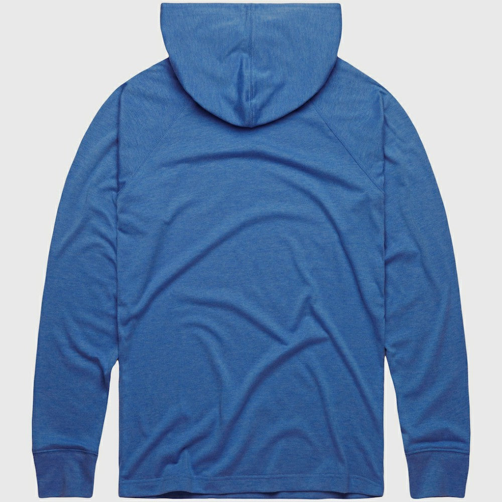 Texas Rangers Homage Lightweight Raglan Tri-Blend Pullover Hoodie - Light Blue Hoodies