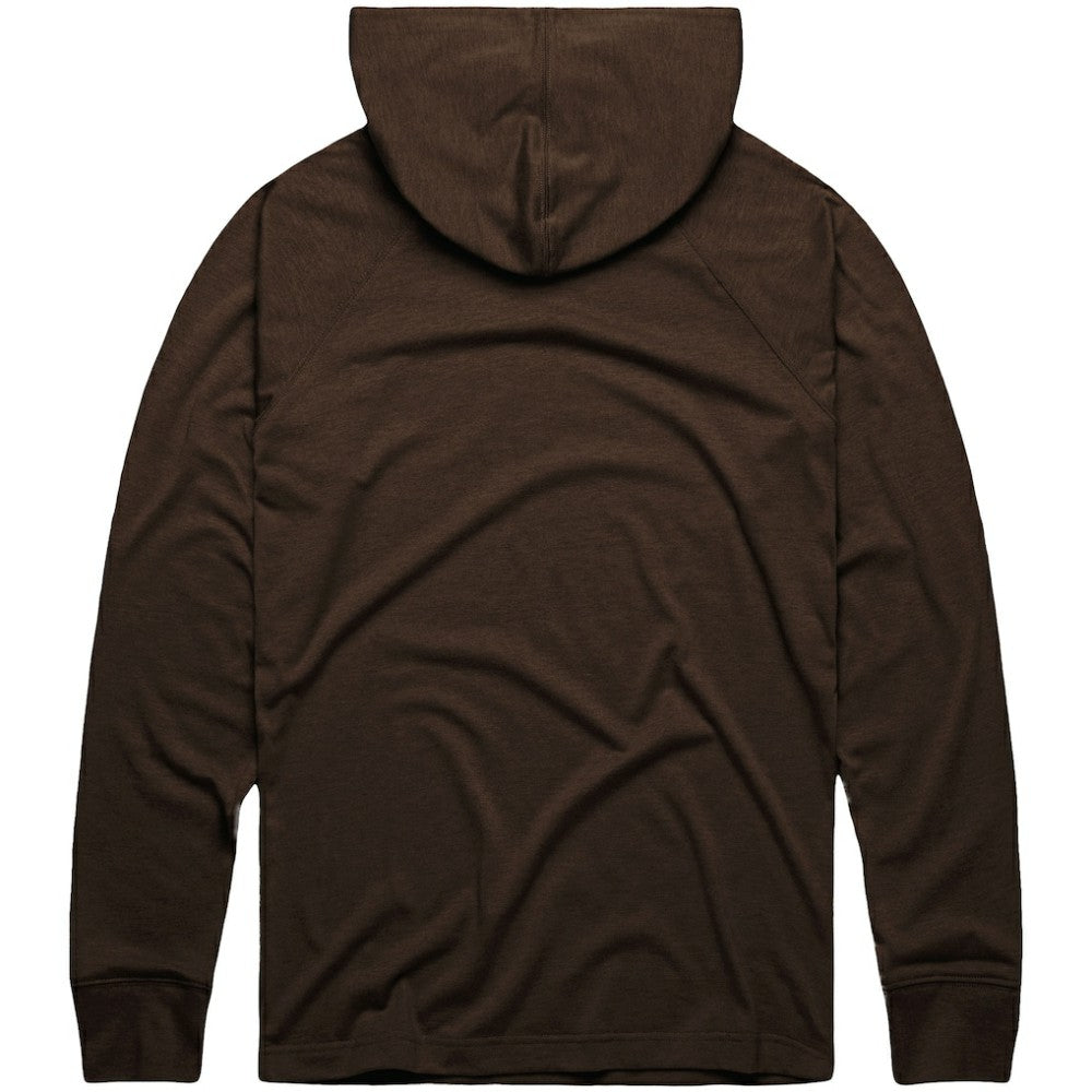San Diego Padres Homage Lightweight Raglan Tri-Blend Pullover Hoodie - Brown Hoodies