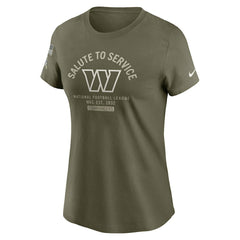 Washington Commanders Women's 2025 Salute to Service Sideline T-Shirt - Olive T-shirts
