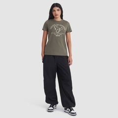 Houston Texans Women's 2025 Salute to Service Sideline T-Shirt - Olive T-shirts