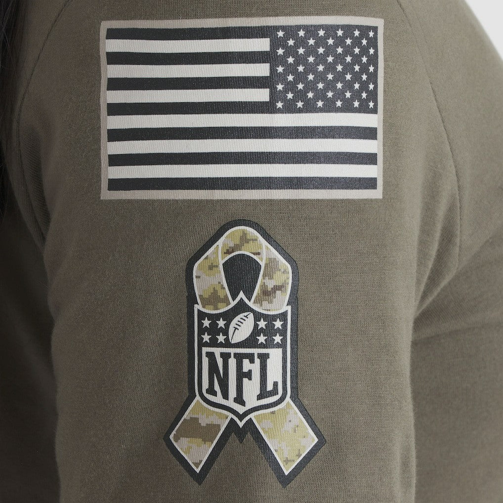 Houston Texans Women's 2025 Salute to Service Sideline T-Shirt - Olive T-shirts