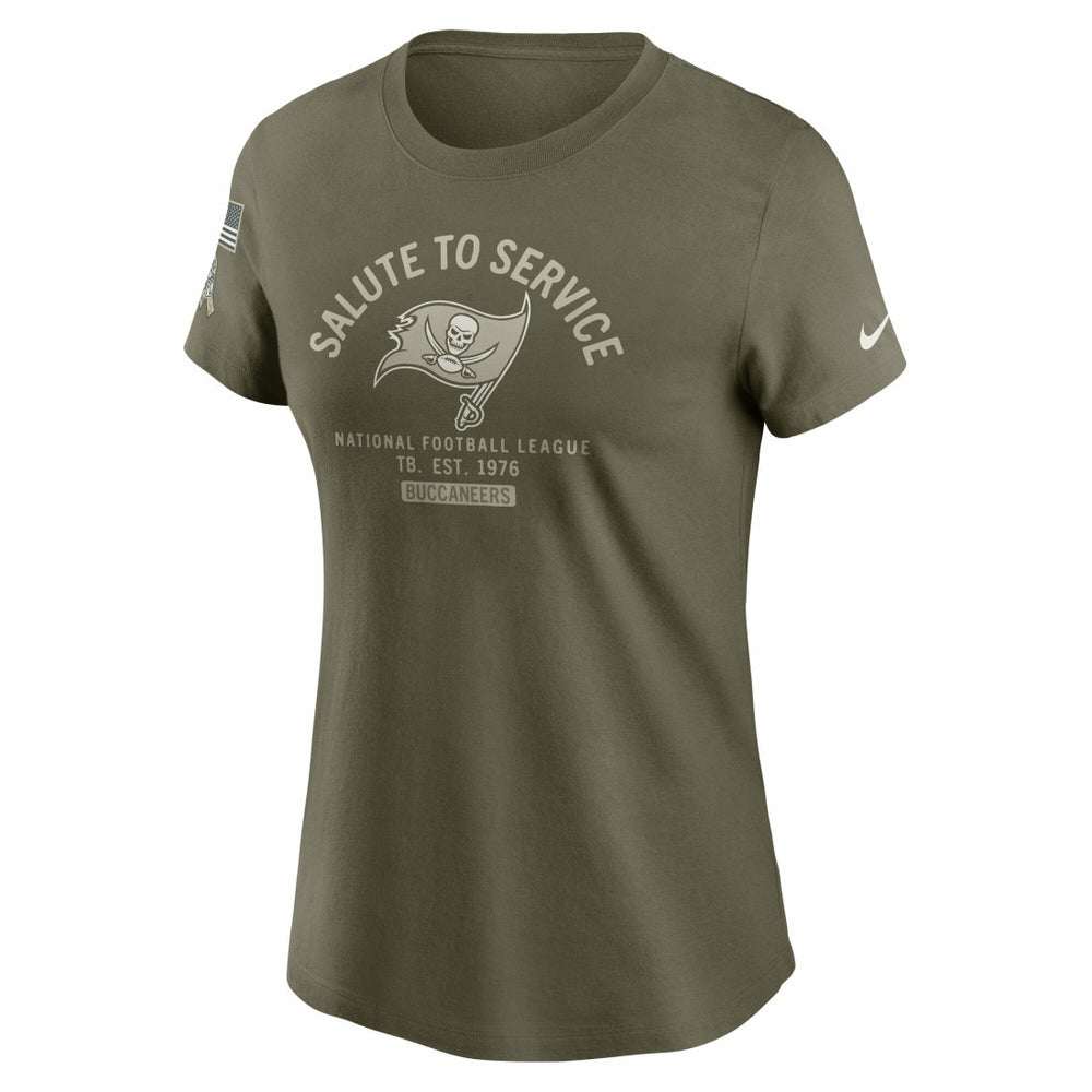 Tampa Bay Buccaneers Women's 2025 Salute to Service Sideline T-Shirt - Olive T-shirts