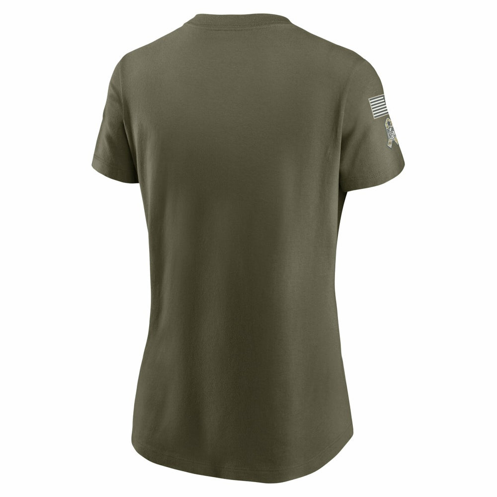 Detroit Lions Women's 2025 Salute to Service Sideline T-Shirt - Olive T-shirts