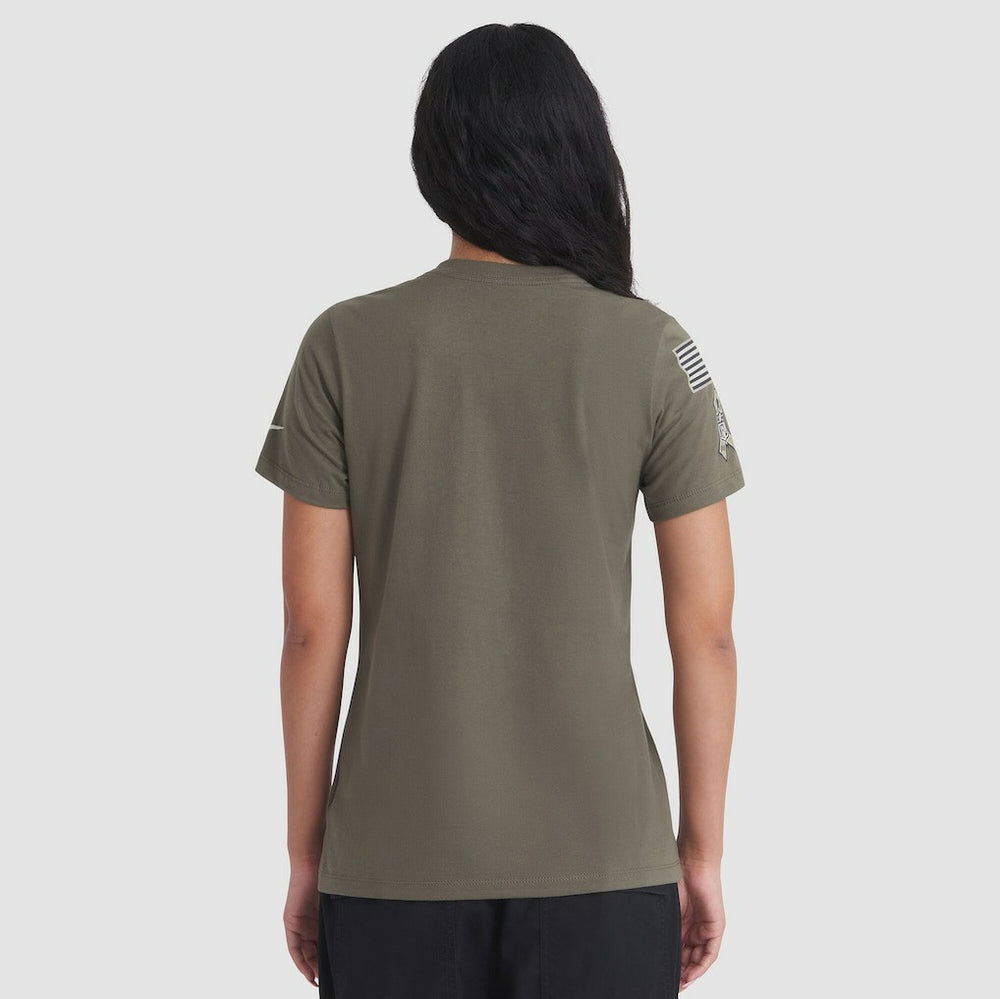 Baltimore Ravens Women's 2025 Salute to Service Sideline T-Shirt - Olive T-shirts