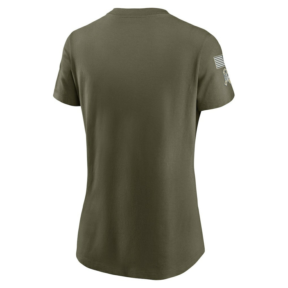 Baltimore Ravens Women's 2025 Salute to Service Sideline T-Shirt - Olive T-shirts