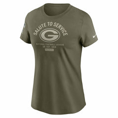 Green Bay Packers Women's 2025 Salute to Service Sideline T-Shirt - Olive T-shirts