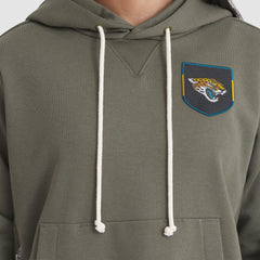 Jacksonville Jaguars Women's 2025 Salute to Service Sideline Standard Issue Dri-FIT Hoodie - Olive Hoodies