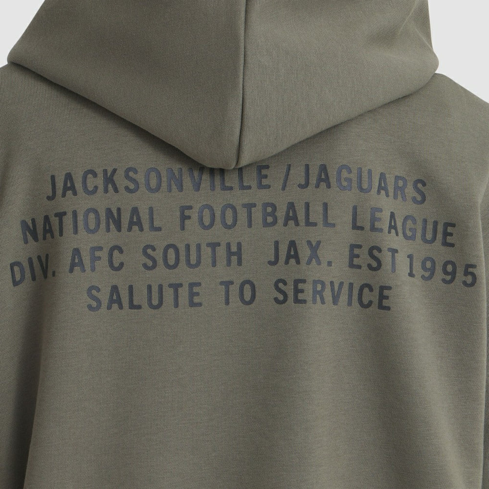 Jacksonville Jaguars Women's 2025 Salute to Service Sideline Standard Issue Dri-FIT Hoodie - Olive Hoodies