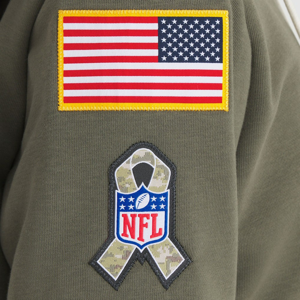 Washington Commanders Women's 2025 Salute to Service Sideline Standard Issue Dri-FIT Hoodie - Olive Hoodies