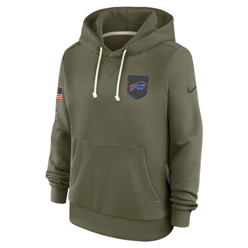 Buffalo Bills Women's 2025 Salute to Service Sideline Standard Issue Dri-FIT Hoodie - Olive Hoodies