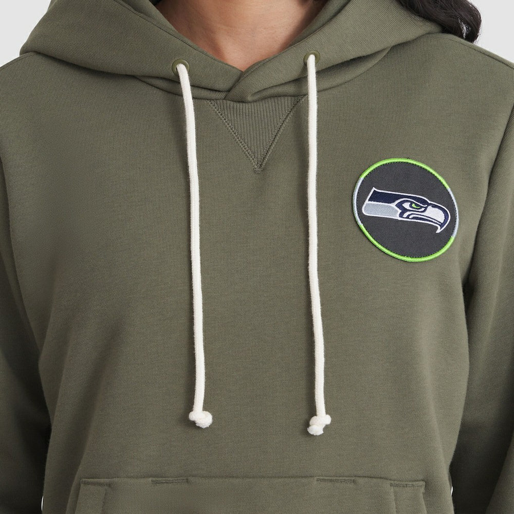 Seattle Seahawks Women's 2025 Salute to Service Sideline Standard Issue Dri-FIT Hoodie - Olive Hoodies