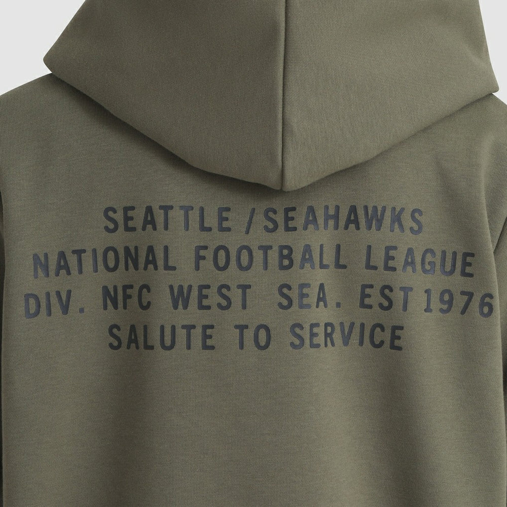 Seattle Seahawks Women's 2025 Salute to Service Sideline Standard Issue Dri-FIT Hoodie - Olive Hoodies