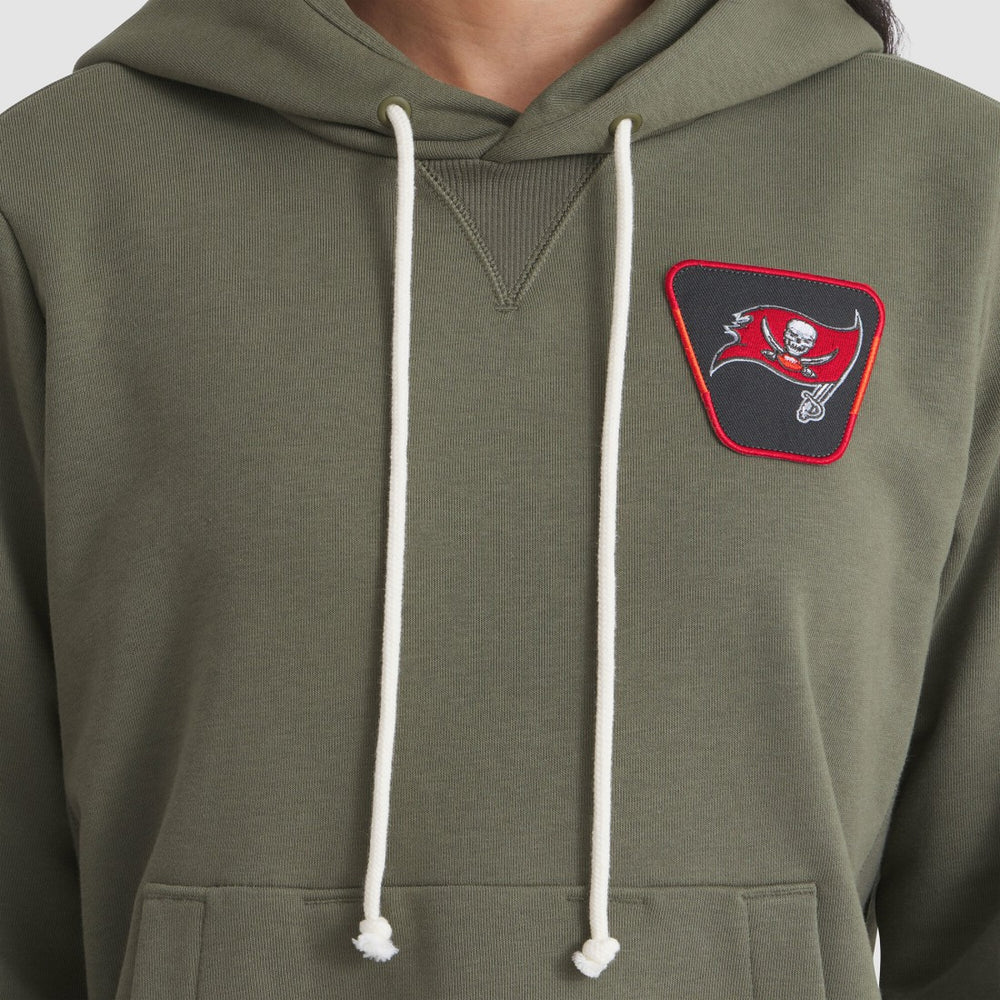 Tampa Bay Buccaneers Women's 2025 Salute to Service Sideline Standard Issue Dri-FIT Hoodie - Olive Hoodies