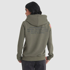 Philadelphia Eagles Women's 2025 Salute to Service Sideline Standard Issue Dri-FIT Hoodie - Olive Hoodies