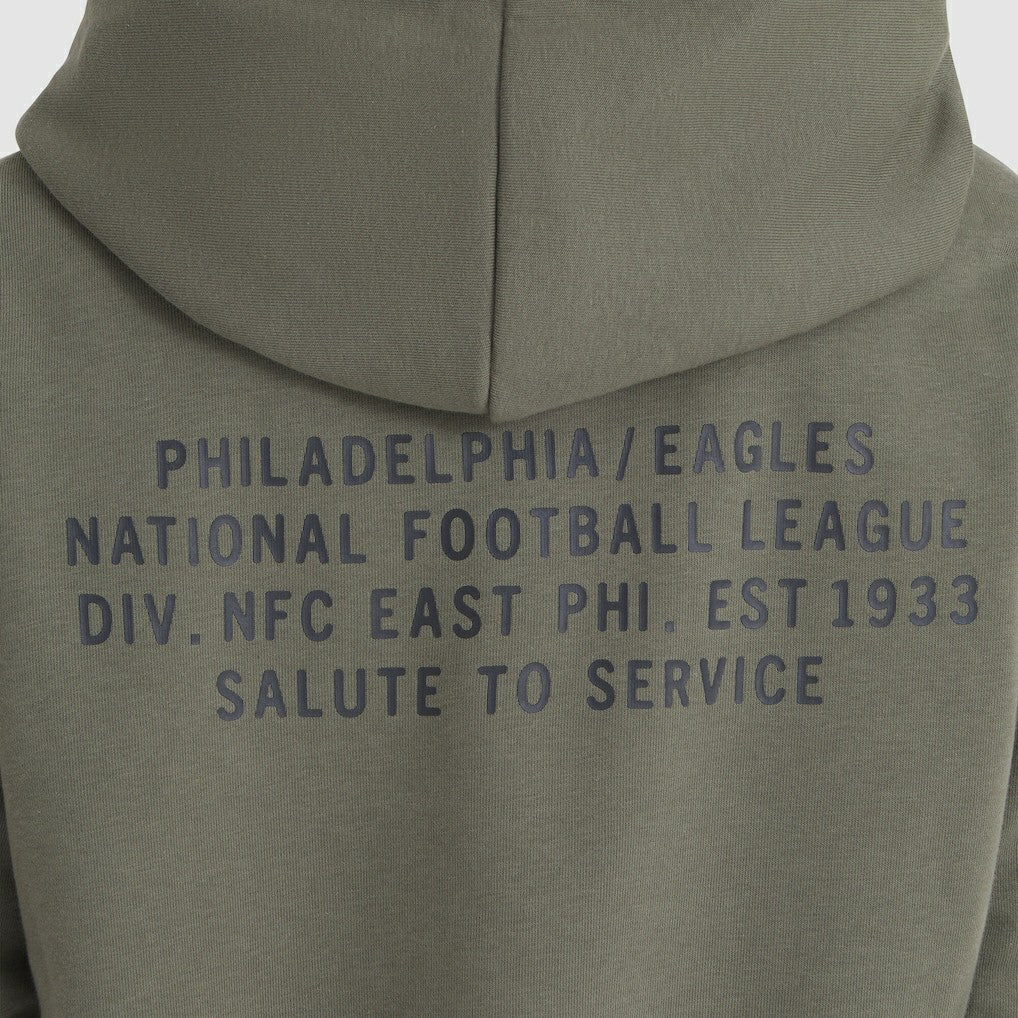 Philadelphia Eagles Women's 2025 Salute to Service Sideline Standard Issue Dri-FIT Hoodie - Olive Hoodies