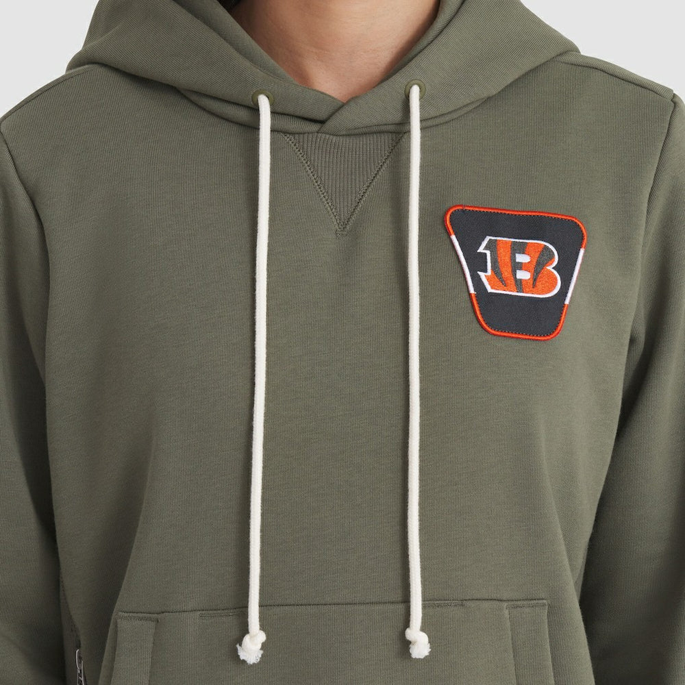 Cincinnati Bengals Women's 2025 Salute to Service Sideline Standard Issue Dri-FIT Hoodie - Olive Hoodies