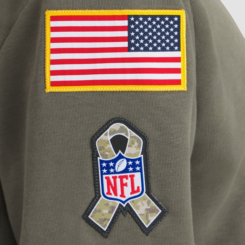 New Orleans Saints Women's 2025 Salute to Service Sideline Standard Issue Dri-FIT Hoodie - Olive Hoodies