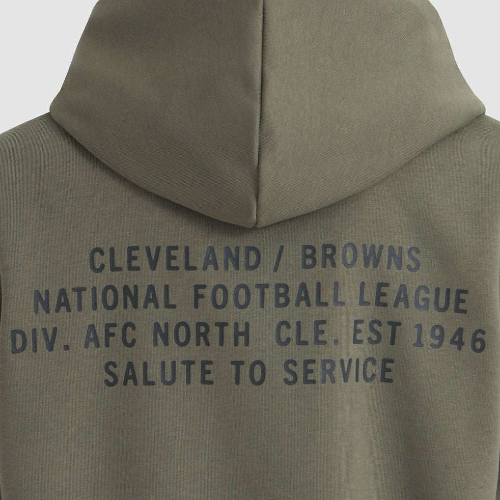 Cleveland Browns Women's 2025 Salute to Service Sideline Standard Issue Dri-FIT Hoodie - Olive Hoodies