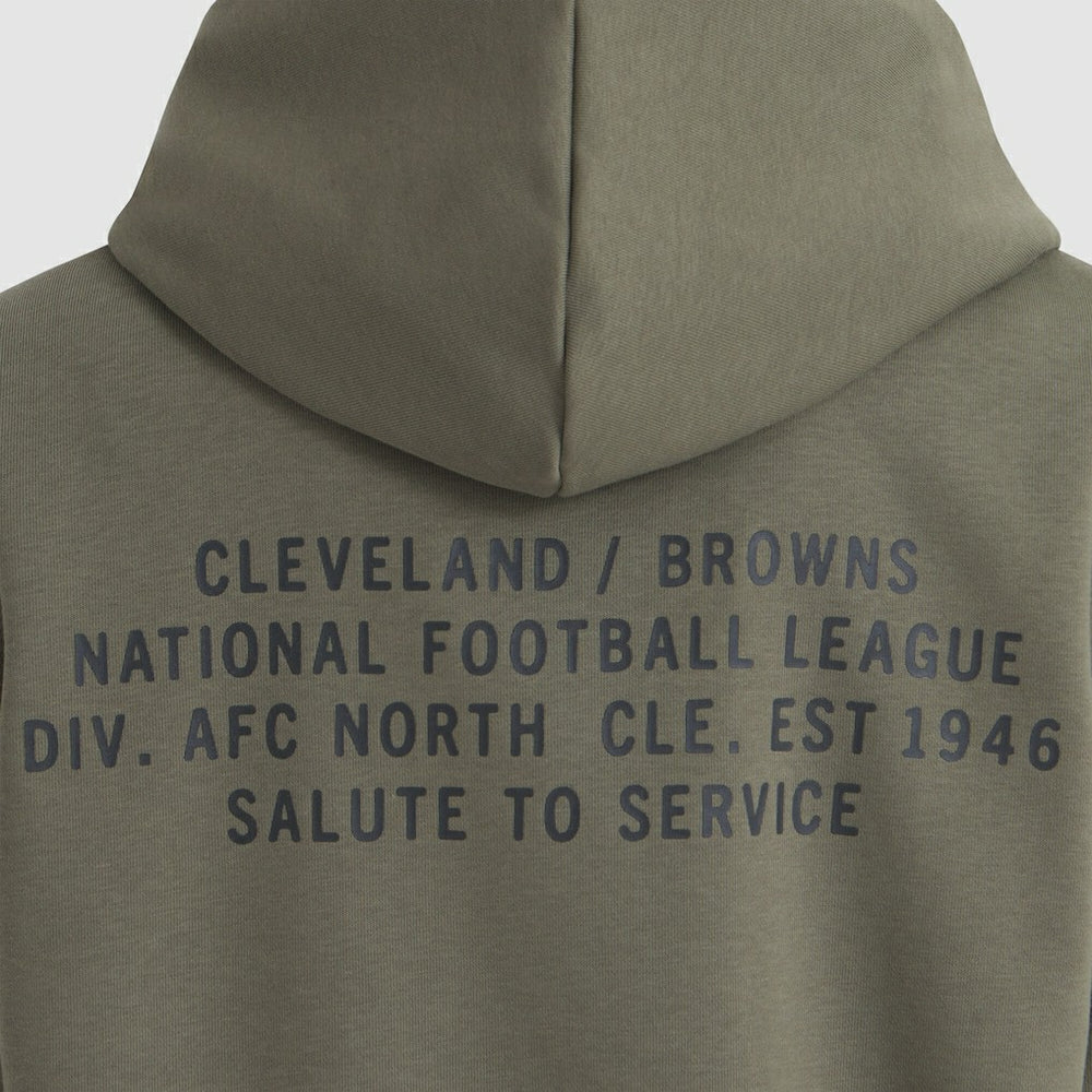 Cleveland Browns Women's 2025 Salute to Service Sideline Standard Issue Dri-FIT Hoodie - Olive Hoodies