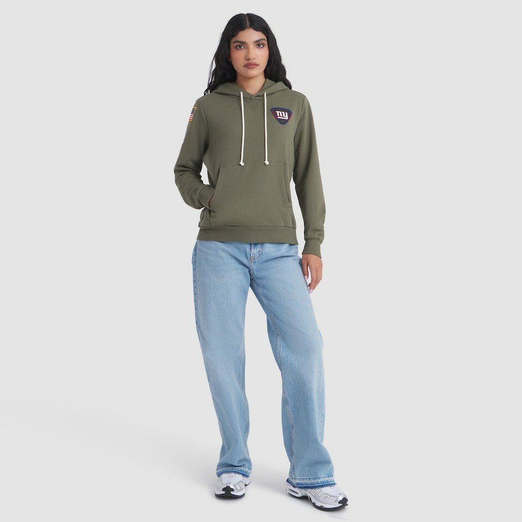 New York Giants Women's 2025 Salute to Service Sideline Standard Issue Dri-FIT Hoodie - Olive Hoodies