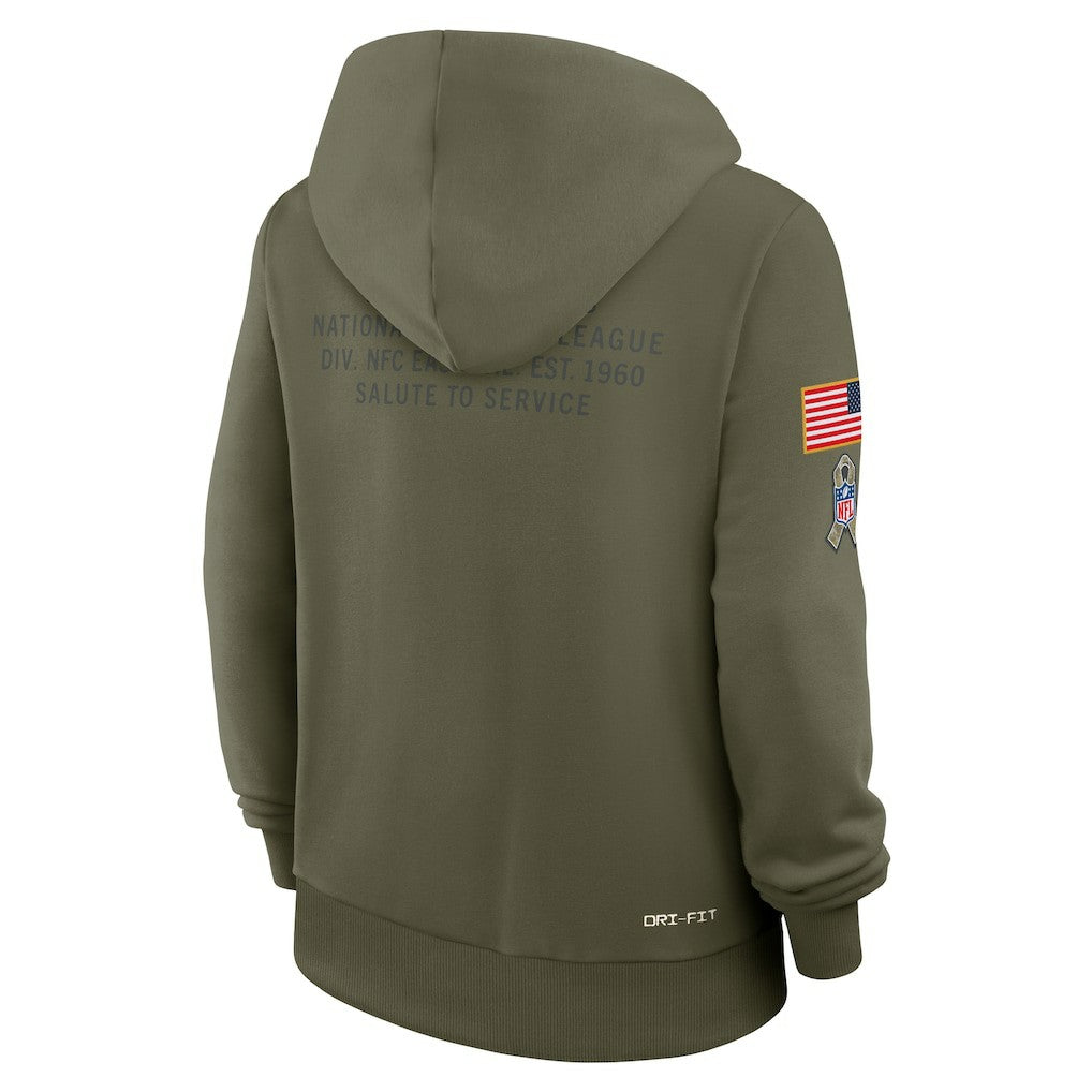 Dallas Cowboys Women's 2025 Salute to Service Sideline Standard Issue Dri-FIT Hoodie - Olive Hoodies