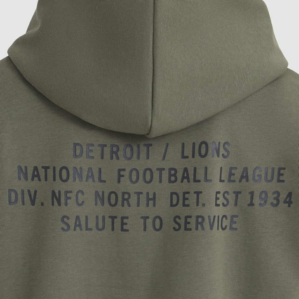 Detroit Lions Women's 2025 Salute to Service Sideline Standard Issue Dri-FIT Hoodie - Olive Hoodies