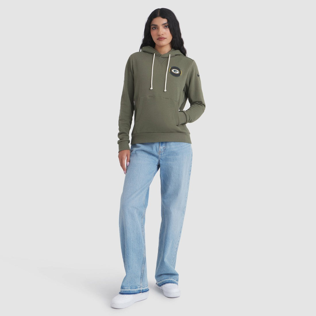 Green Bay Packers Women's 2025 Salute to Service Sideline Standard Issue Dri-FIT Hoodie - Olive Hoodies