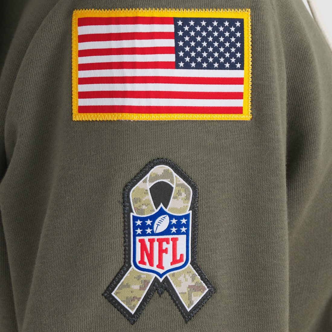 Green Bay Packers Women's 2025 Salute to Service Sideline Standard Issue Dri-FIT Hoodie - Olive Hoodies