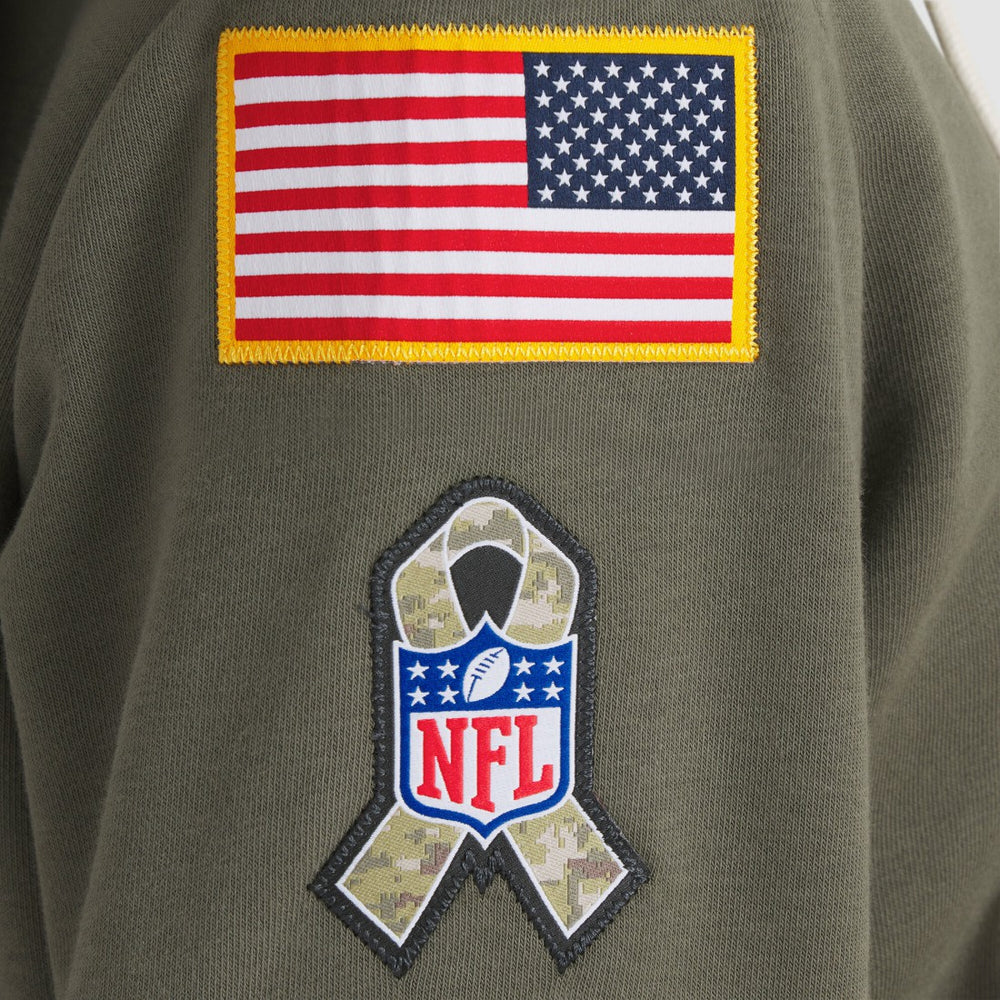 Green Bay Packers Women's 2025 Salute to Service Sideline Standard Issue Dri-FIT Hoodie - Olive Hoodies