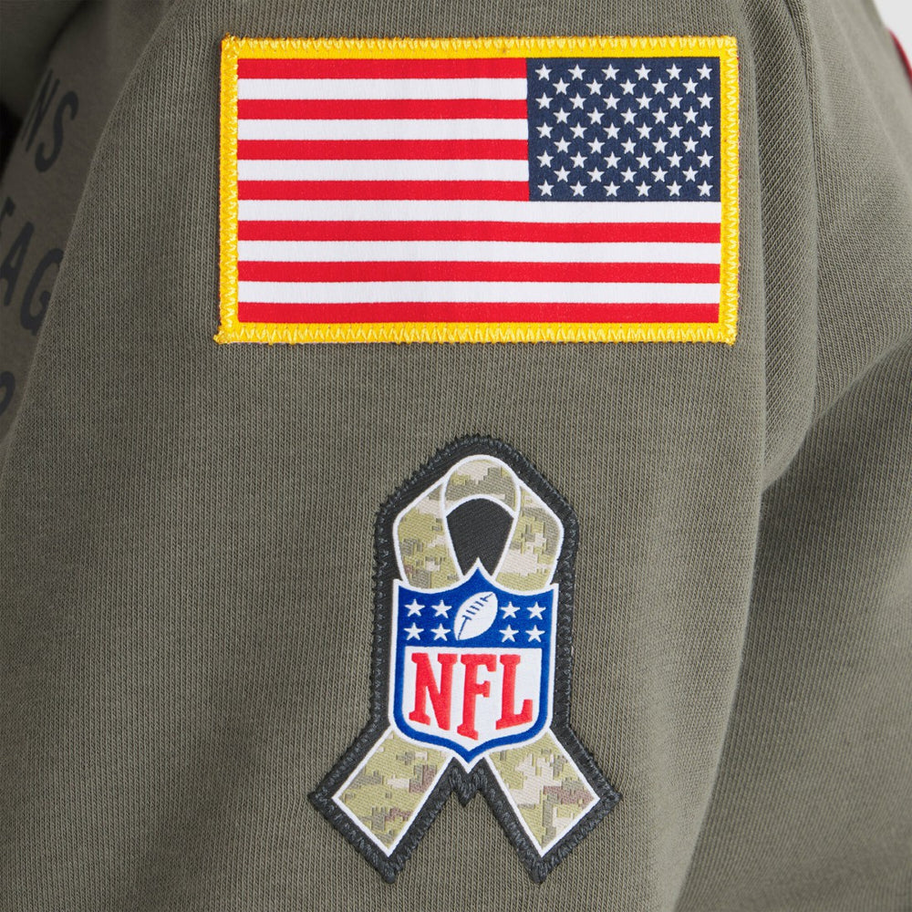 Houston Texans Women's 2025 Salute to Service Sideline Standard Issue Dri-FIT Hoodie - Olive Hoodies
