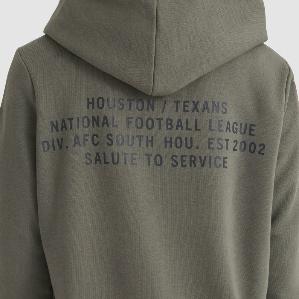 Houston Texans Women's 2025 Salute to Service Sideline Standard Issue Dri-FIT Hoodie - Olive Hoodies