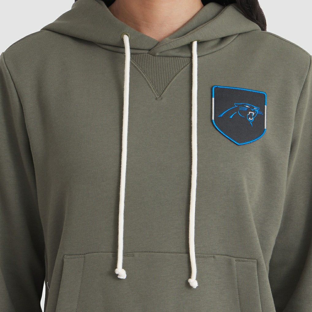 Carolina Panthers Women's 2025 Salute to Service Sideline Standard Issue Dri-FIT Hoodie - Olive Hoodies