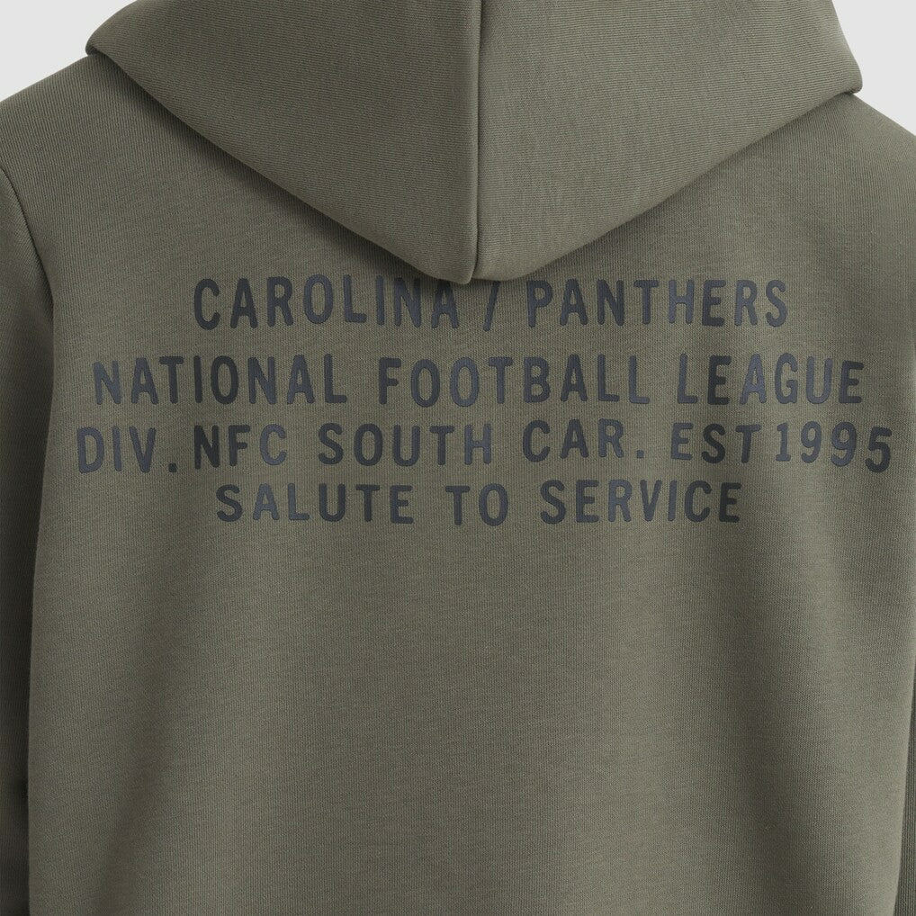 Carolina Panthers Women's 2025 Salute to Service Sideline Standard Issue Dri-FIT Hoodie - Olive Hoodies