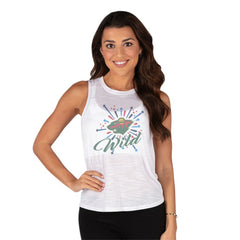 Minnesota Wild Concepts Sport Women's Infuse Knit Tank Top - White | US 202754322