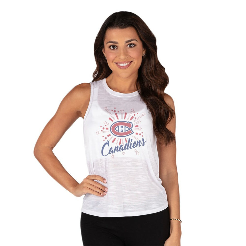 Montreal Canadiens Concepts Sport Women's Infuse Knit Tank Top - White | US 202754334